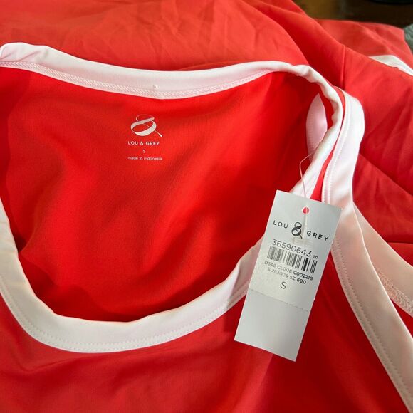 Lou & Grey NWT Women's Dress Size Small Tennis Golf Sporty Sleeveless Midi - Picture 2 of 10